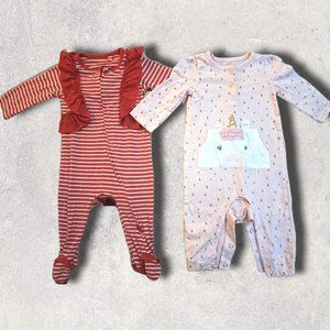 Baby Girl Onesie Outfits, 3-6 months